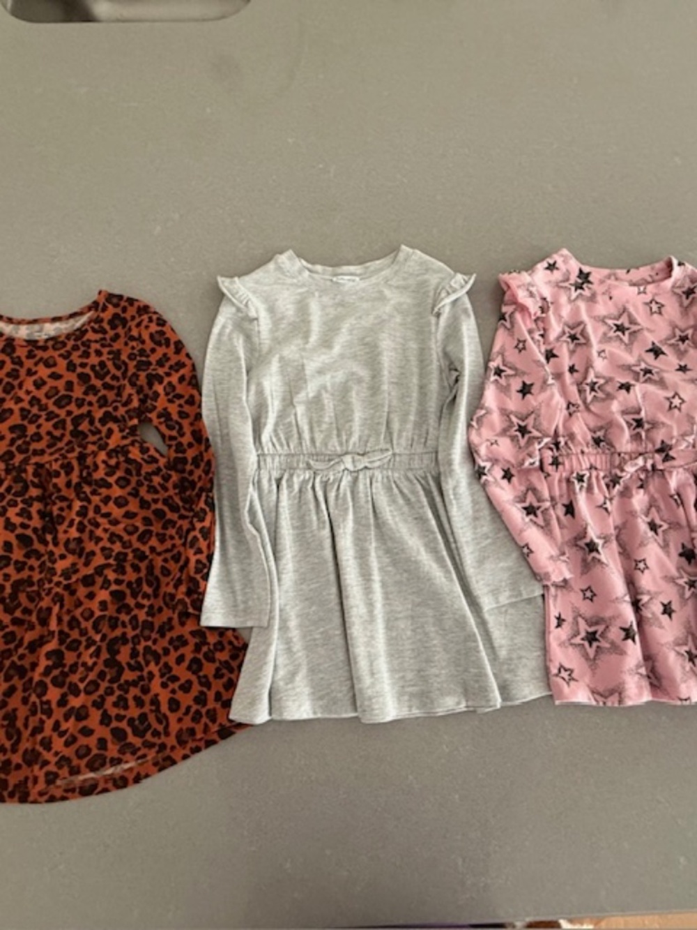 3 Little Girl Size 5 & 6 Long Sleeve Dress Bundle of 3 (one never worn, EUC)